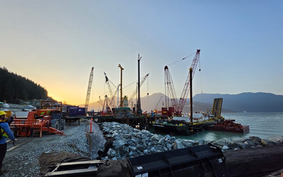 Woodfibre LNG Platform Piles